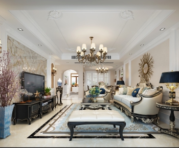 Classical Style A Living Room-ID:631549481