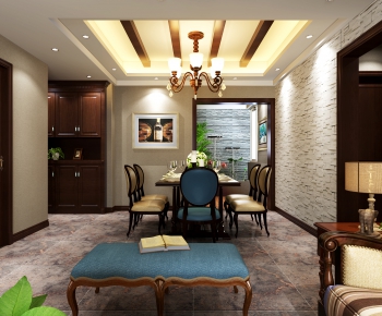 American Style Dining Room-ID:985852965