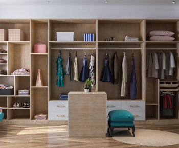 Modern Clothes Storage Area-ID:602597008