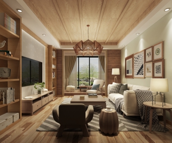 Japanese Style A Living Room-ID:960876949