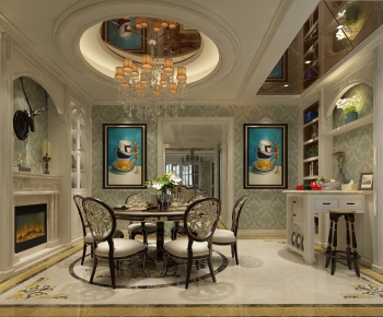European Style Classical Style Dining Room-ID:805484063