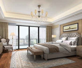 American Style Bedroom-ID:380930904