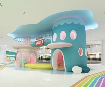 现代商场儿童区3D模型