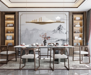 New Chinese Style Dining Room-ID:876400958