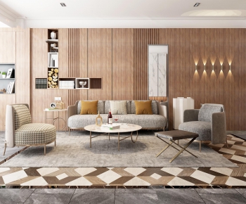 Modern A Living Room-ID:616584068