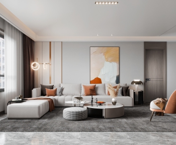 Modern A Living Room-ID:652802943