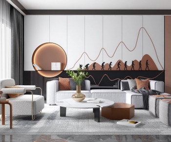 Modern A Living Room-ID:686156991