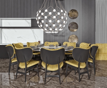 Modern Dining Table And Chairs-ID:838417054