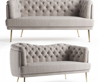 Simple European Style A Sofa For Two-ID:836670492