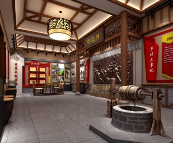 New Chinese Style Exhibition Hall-ID:491450074