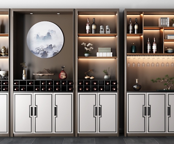 New Chinese Style Wine Cabinet-ID:247459453