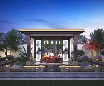 New Chinese Style Courtyard/landscape-ID:211597926