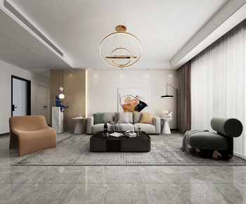 Modern A Living Room-ID:243808985