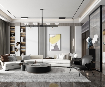 Modern A Living Room-ID:105696924
