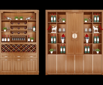 Chinese Style Wine Cabinet-ID:840868957