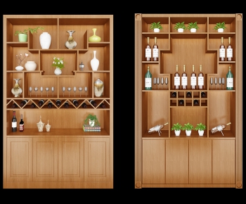 Chinese Style Wine Cabinet-ID:375598913