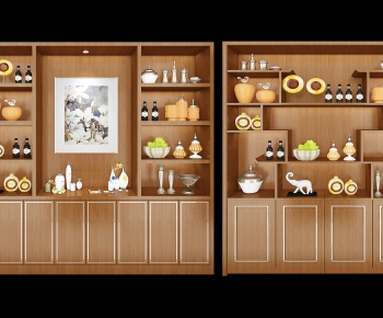Chinese Style Wine Cabinet-ID:694076066