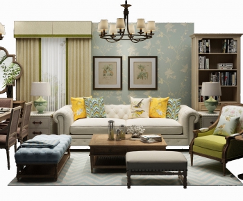 American Style Sofa Combination-ID:874315989