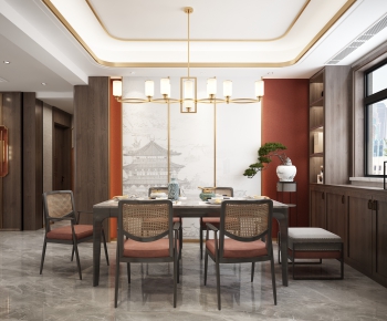 New Chinese Style Dining Room-ID:411113023