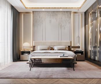 New Chinese Style Bedroom-ID:163876062