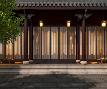New Chinese Style Building Appearance-ID:543929103