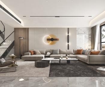 Modern A Living Room-ID:369808913