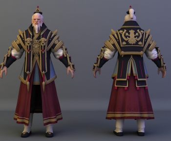 中式老人、游戏人物-ID:824646952