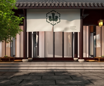 New Chinese Style Exhibition Hall-ID:329927926
