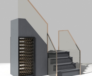 Modern Stair Balustrade/elevator-ID:365230087