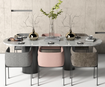 Modern Dining Table And Chairs-ID:592150932