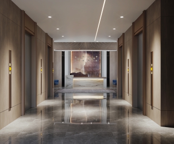 Modern Corridor/elevator Hall-ID:636025914