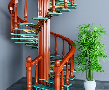 European Style Rotating Staircase-ID:982937102