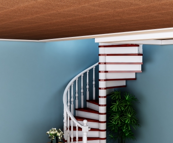 European Style Rotating Staircase-ID:378618965