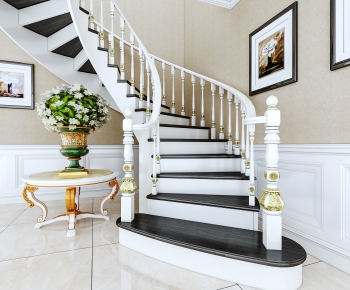 European Style Rotating Staircase-ID:614958056