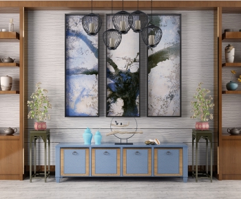 New Chinese Style TV Cabinet-ID:848397026