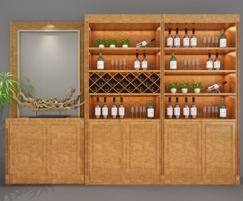 New Chinese Style Wine Cabinet-ID:500883107