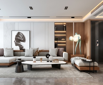 Modern A Living Room-ID:414827116