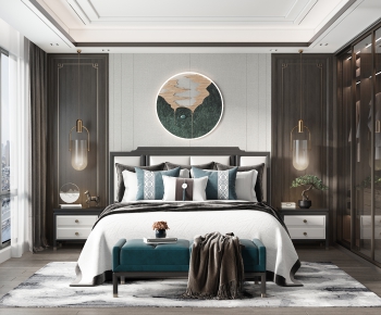New Chinese Style Bedroom-ID:791961912