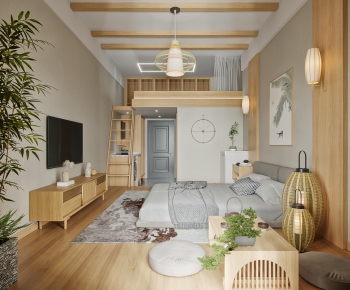 Japanese Style Bedroom-ID:827919015