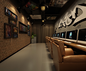 Industrial Style Internet Cafe-ID:167397989