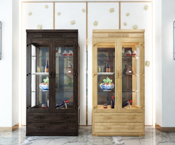 New Chinese Style Wine Cabinet-ID:282345062
