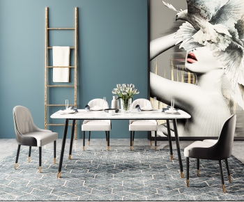 Modern Dining Table And Chairs-ID:105523113