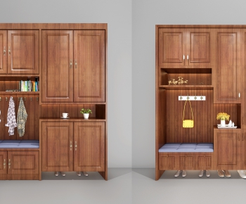 New Chinese Style Shoe Cabinet-ID:264600995