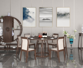 Chinese Style Dining Table And Chairs-ID:775382043