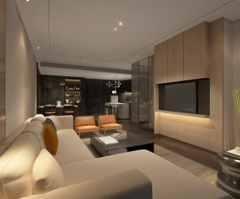 Modern A Living Room-ID:680602073