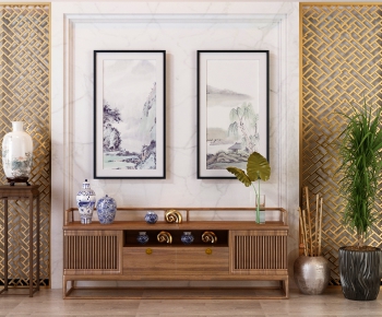 New Chinese Style TV Cabinet-ID:975521093