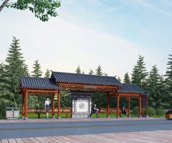 New Chinese Style Building Component-ID:753480911