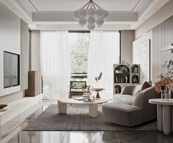 Wabi-sabi Style A Living Room-ID:762212041