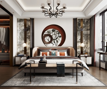 New Chinese Style Bedroom-ID:465783124