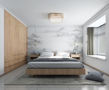 Japanese Style New Chinese Style Bedroom-ID:841298102
